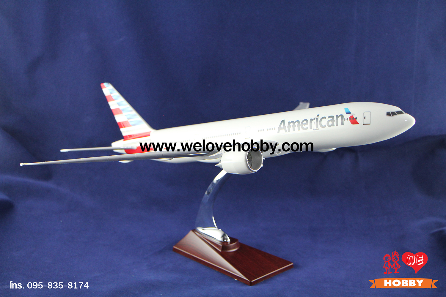 โมเดลเครื่องบิน American Airlines (Boeing 777) สหรัฐอเมริกา USA ลำใหญ่