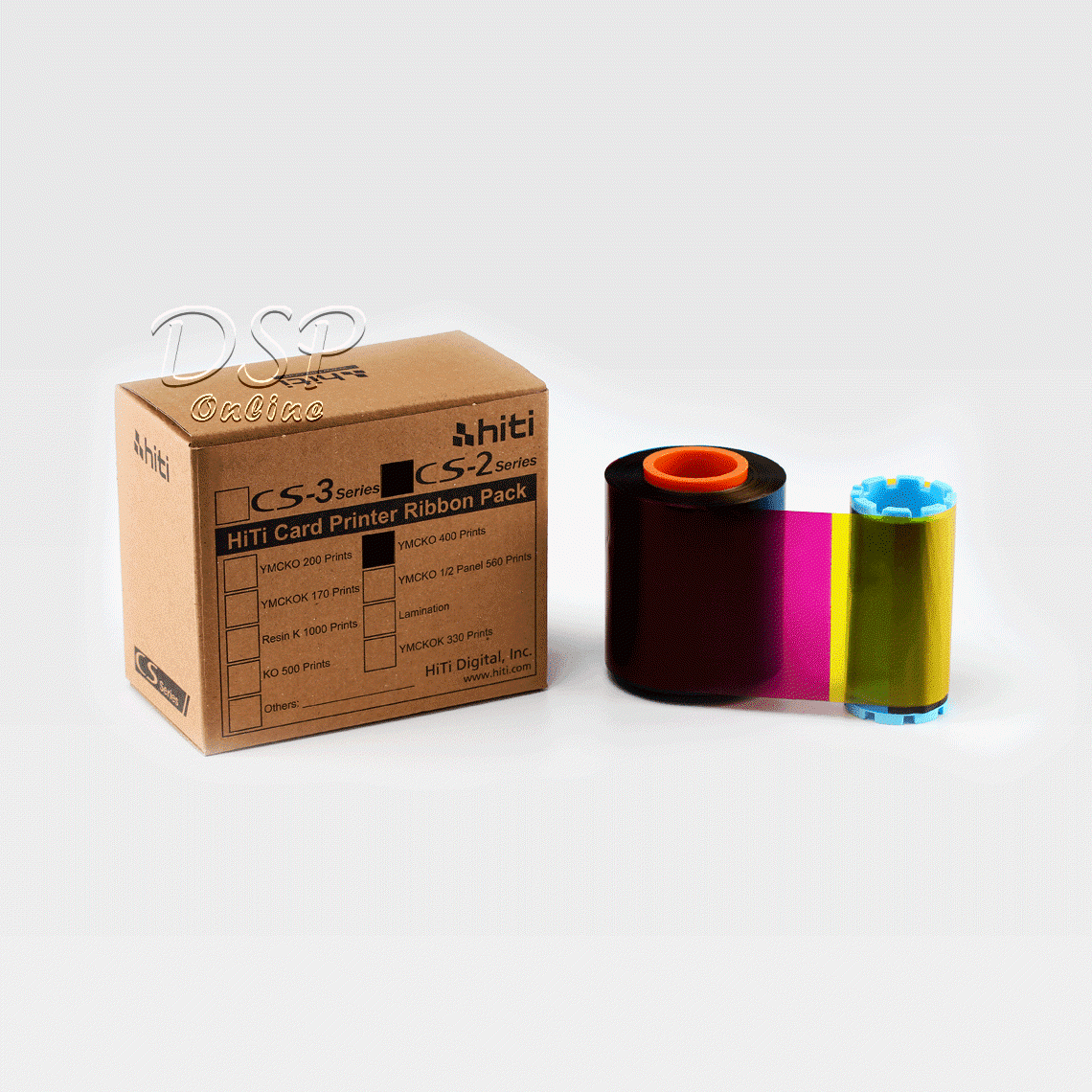 ขายถูก YMCKO Ribbon ริบบอน สี สำหรับเครื่องพิมพ์บัตร HiTi รุ่น CS-200e
