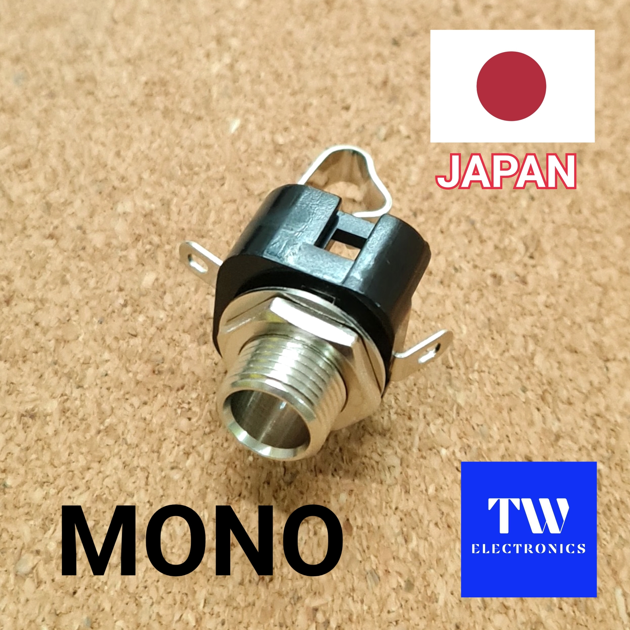 แจ็คโฟนโมโน 6.35 (1/4") ติดแท่น JAPAN / MOM08B