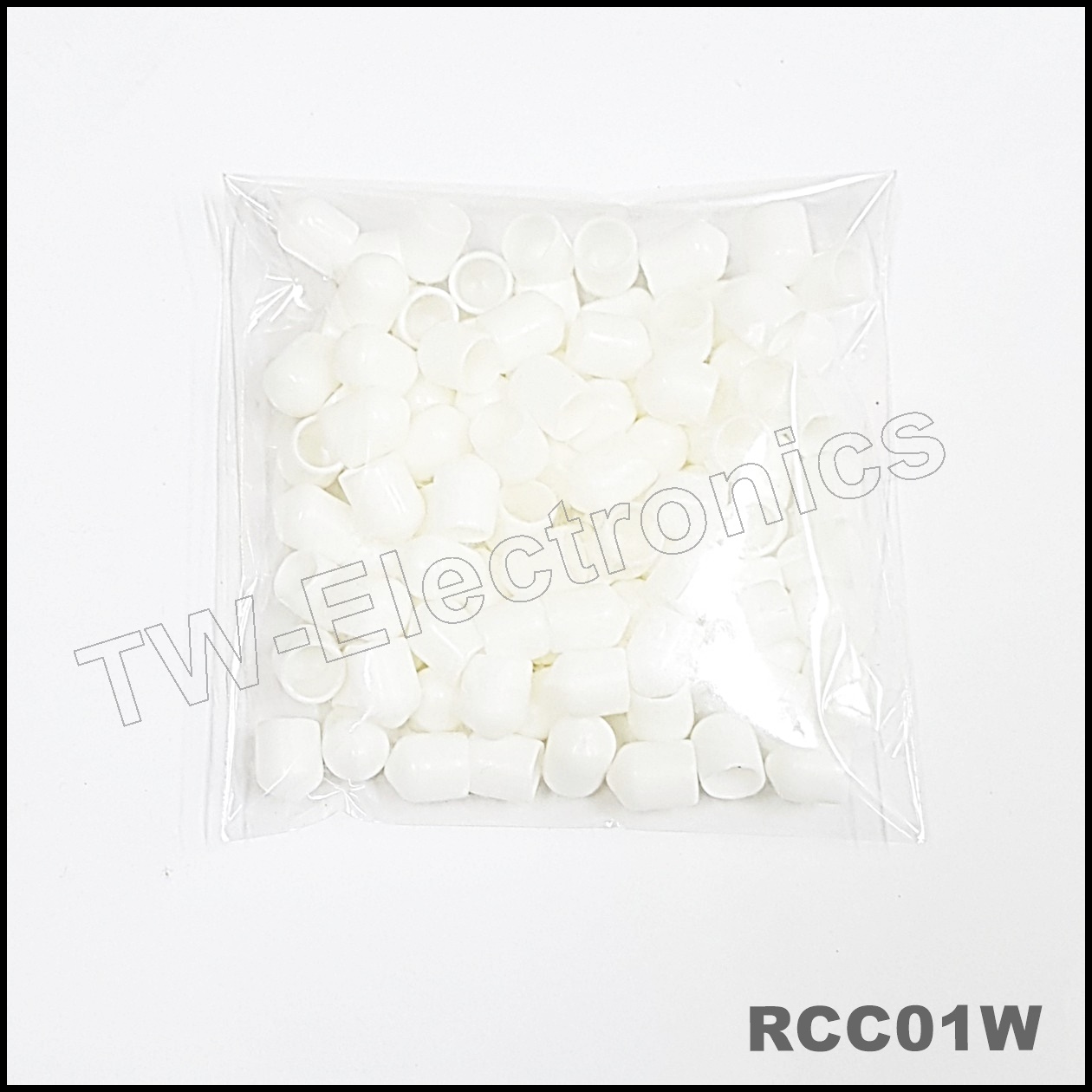 ฝาครอบRCA สีขาว (100 ชิ้น) / RCC01W