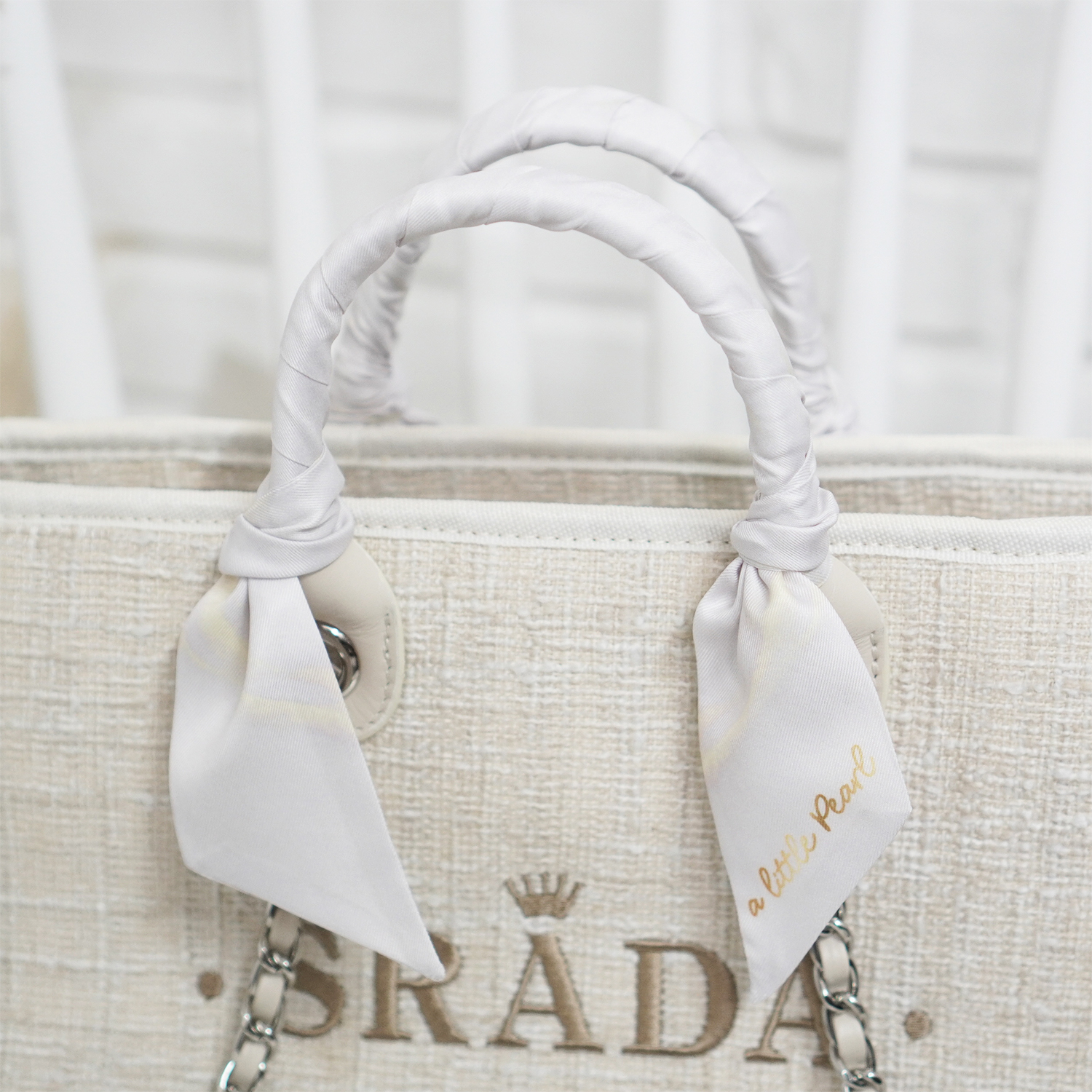 ผ้าพันหูกระเป๋า Marble - Gold