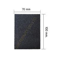 ฟองน้ำกระดาษทราย 100x70x25