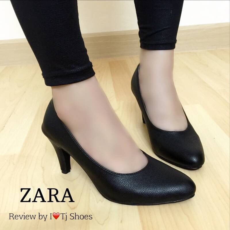พร้อมส่ง : รองเท้าคัชชู Style Zara (สีดำ)