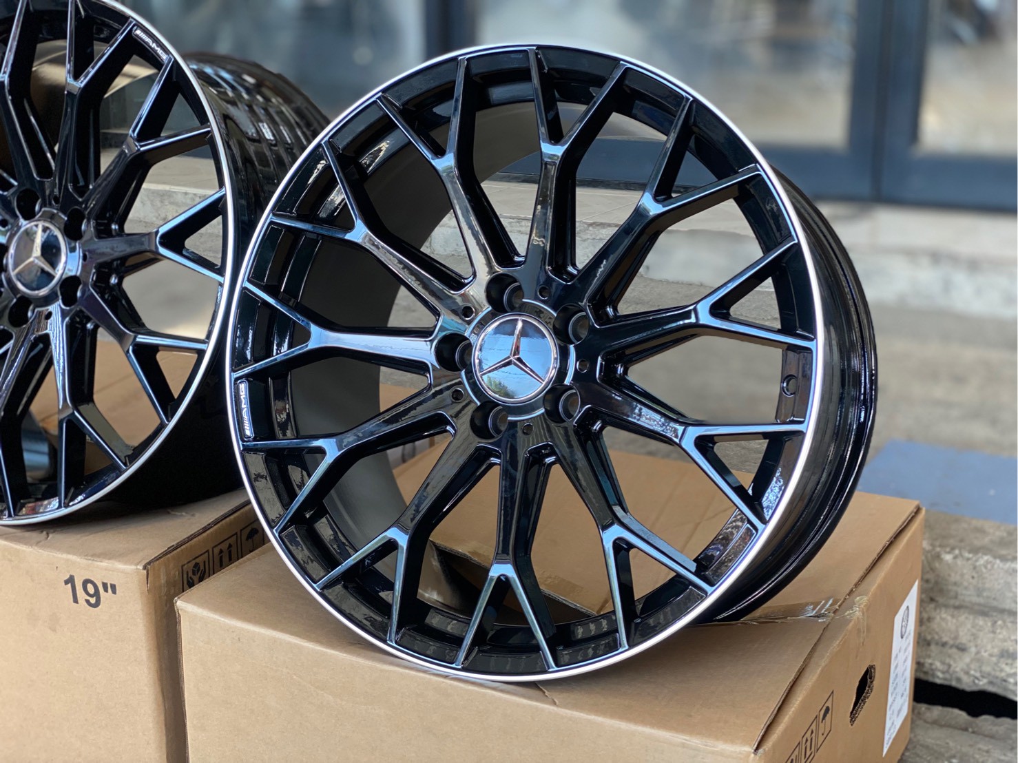 ล้อใหม่แต่งเบนซ์ black edistion หน้าหนักเบา แข็งแรง