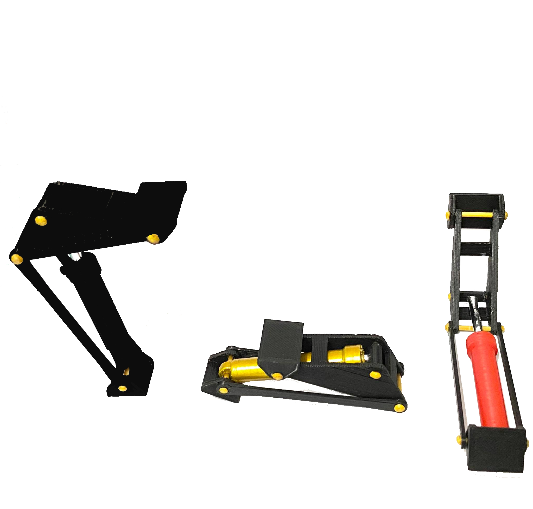 กระบอกยกดั้ม 1/24 รหัส 17.2 โมเดลขาตั๊กแตนรถดั้มจำลอง โมเดลขายกดั้มรถบรรทุก Dump truck part scale