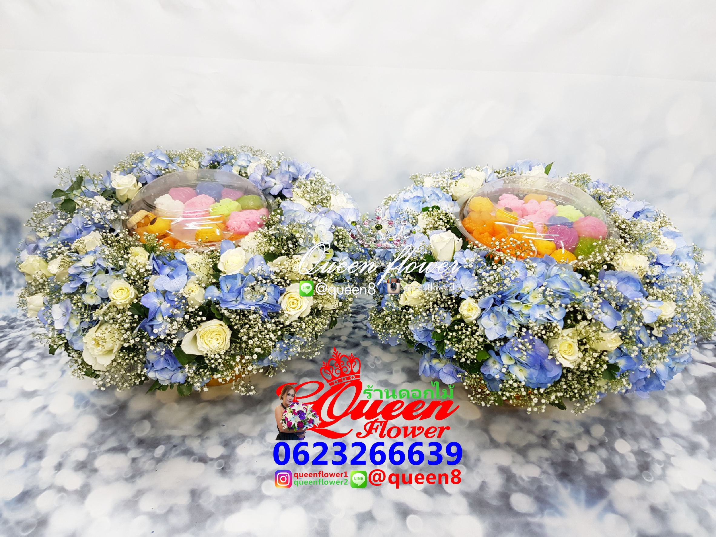 พานขันหมากร้านดอกไม้ศาลายา นครปฐม