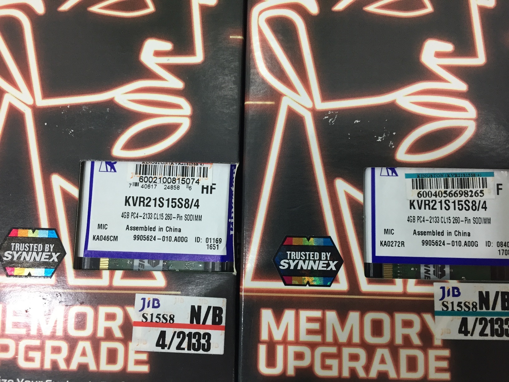 4GB. DDR-4 2133 KINGSTON Notebook