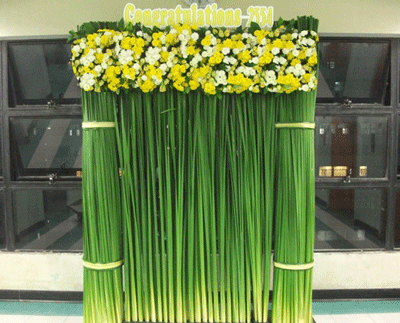 ซุ้มดอกไม้ KOK 018 (พิเศษแถมเสาข้างซุ้ม 2 เสา กรณีสั่งซุ้มตั้งแต่ 2 เมตร ขึ้นไป)