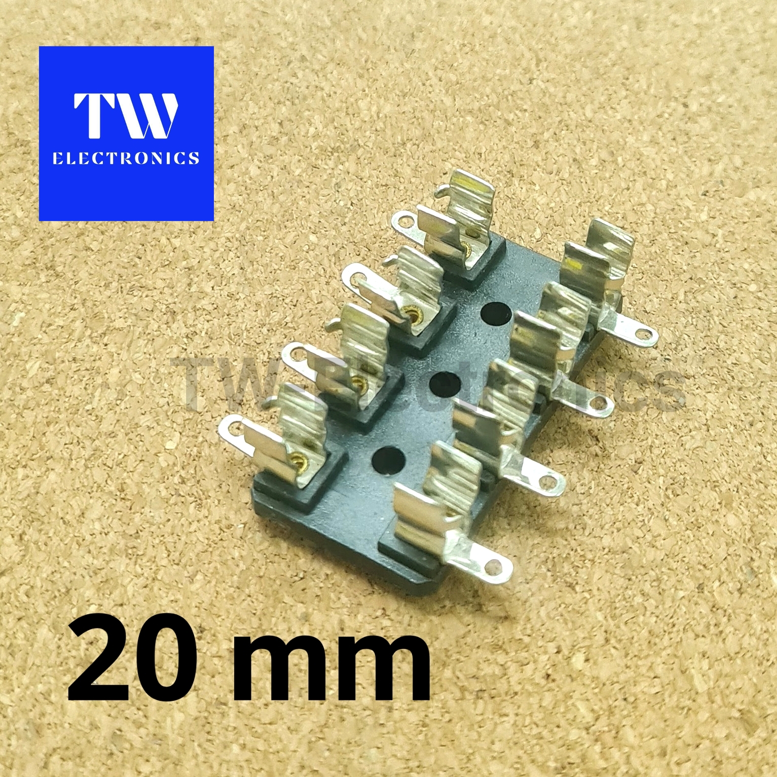 กระบะฟิวส์แก้ว 4 ช่อง (5×20mm) / TFH204