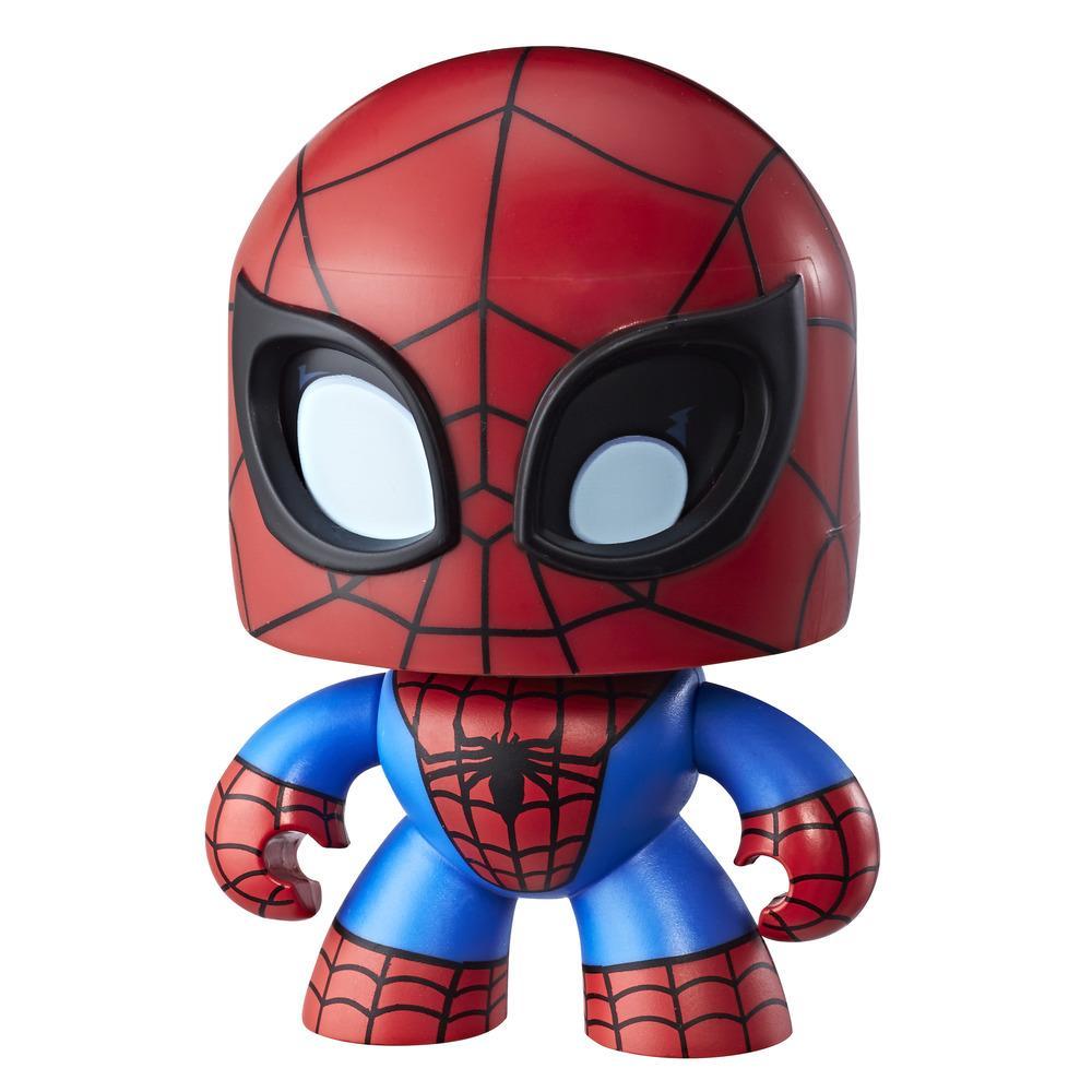 Hasbro Marvel Avengers Mighty Muggs Spider-Man ฮาสโบร มาร์เวล อเวนเจอร์ส ไมตี้ มักส์ สไปเดอร์-แมน ตุ๊กตาเปลี่ยนหน้าได้ ลิขสิทธิ์แท้