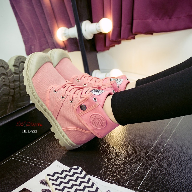 รองเท้าผ้าใบแคนวาสพับได้ (สีฟ้า)