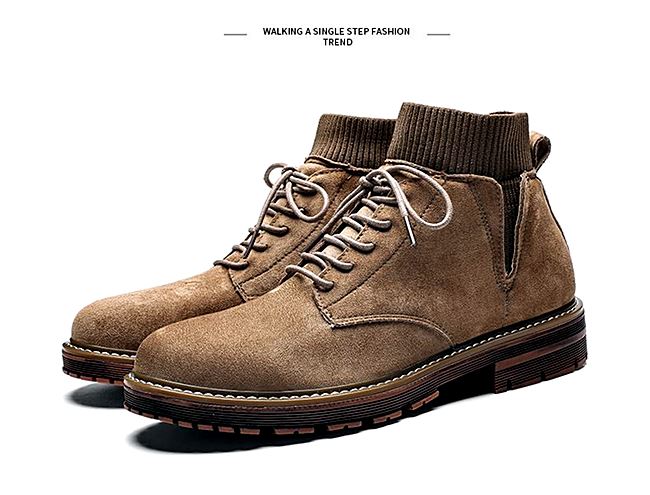 01057 รองเท้าบูท LZDZN Martin Boots Shoes high สไตล์วินเทจ [ชาย/หญิง] Size 38-44