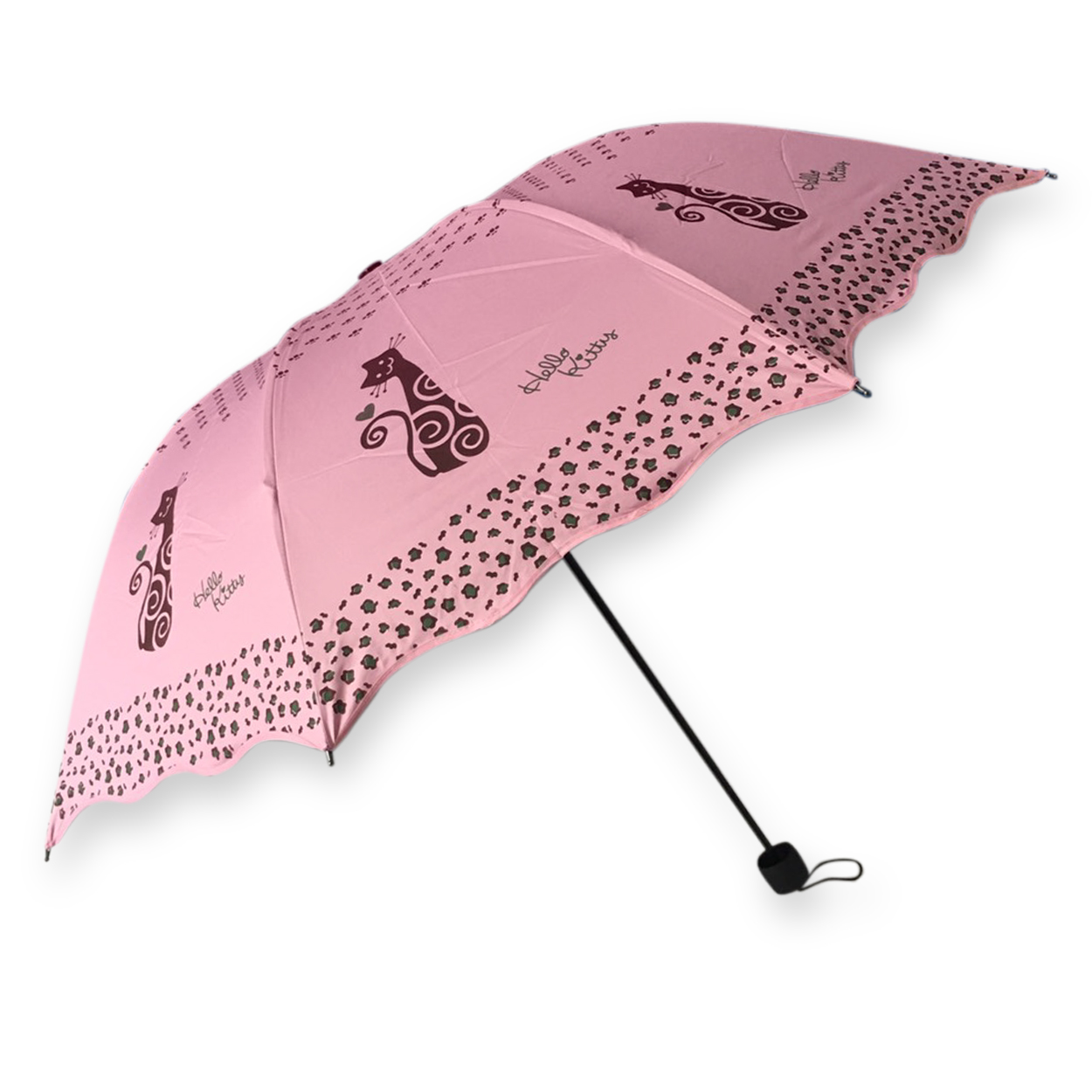 ร่มโค้งแฟชั่นยูวีดำรหัส 8034