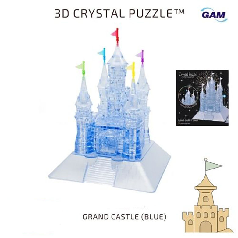 Grand Castle (Blue) _3D Crystal Puzzle™