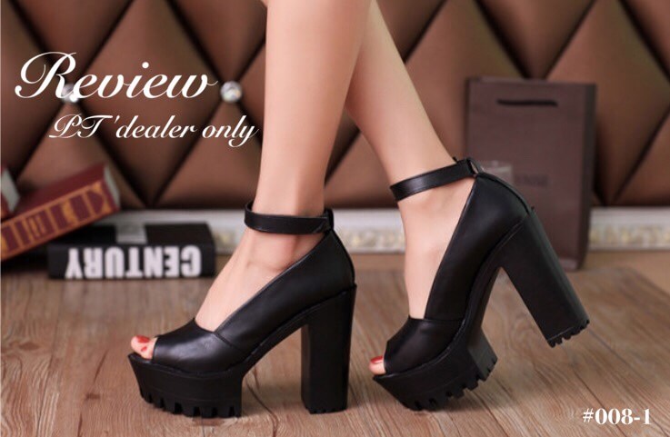 รองเท้าคัทชูส้นตึก (สีขาว)