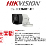 ขายถูก HIKVISION Turbo HD รุ่น DS-2CE16U1T-ITF ความละเอียด 8 ล้านพิกเซล