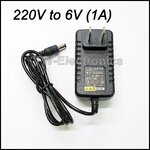 อะแดปเตอร์ 220V to 6V (1Amp)