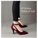 รองเท้าคัทชูสักหลาดรัดส้น (สีแดง)