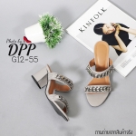 รองเท้าส้นตัน Style Givenchy (สีเทา)