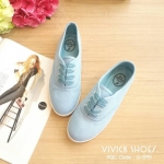 รองเท้าผ้าใบ Canvas Sneakers (สีฟ้าอ่อน)