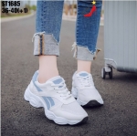 รองเท้าผ้าใบทรงSportแต่งแถบทูโทน (สีฟ้า)