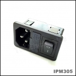 IEC Power ตัวผู้+ช่องฟิวส์+สวิตช์ / IPM305