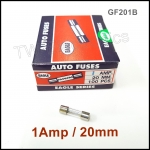 ฟิวส์แก้วสั้น 1Amp / 20mm (100หลอด)