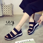 รองเท้าลำลองทูโทน (สีดำ)