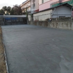 ผลงานรับทำรั้วโรงเรียนนานาชาติและเทพื้นคอนกรีตลานจอดรถ
