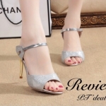 รองเท้าส้นเข็มทอง (สีเงิน)