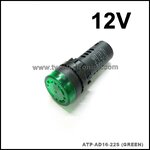 หลอดบัซเซอร์ (Buzzer & Alarm) 22mm (12V) (สีเขียว) / ATP-AD16-22S