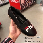 รองเท้าส้นแบน Style Fila (สีดำ)