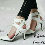 รองเท้าส้นสูงรัดข้อ Style zara (สีขาว)