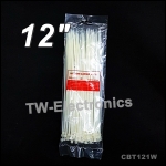 เคเบิ้ลไทร์ 12 นิ้ว (สีขาว) / CBT121W