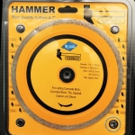 ใบตัดหิน HAMMER แบบตัดน้ำ สีเหลือง 7 นิ้ว