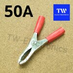 คีมคีบแบตเตอรี่ 50A (สีแดง)