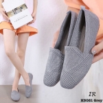 รองเท้าคัทชูไหมพรมนิ่ม (สีเทา)