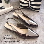 รองเท้าหัวแหลมรัดส้น (สีเทา)