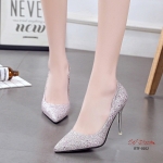 รองเท้าคัทชูส้นสูงกลิตเตอร์ (สีแชมเปญ)