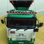 โมเดลรถบรรทุกดั๊มพ์สามมิตรจำลอง 1/32