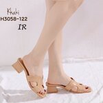 รองเท้าแตะHเสริมส้น1.5นิ้ว (สีกากี)