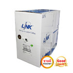 ขายถูก LINK US-9106 CAT6 Indoor UTP Cable, Bandwidth 250MHz w/Cross Filler, 23 AWG, CMR White Color 305 M./Pull Box *ส่งฟรีเขต กทม.