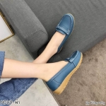 รองเท้าผ้าใบทรงคัทชูแบบสวม (สีฟ้า)