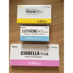 Set Luthione จาก Kosdao ประกอบด้วย Cindella + Luthione + Vitamin C (กระจ่างใสสุดๆ)