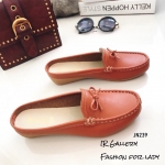 รองเท้า Moccasin เปิดส้น (สีส้ม)