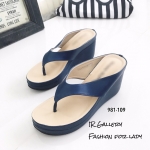 รองเท้าแตะคีบส้นเตารีดสไตล์ลำลอง (สีกรม)