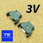 รางถ่านกระดุม 3V แนวตั้ง / BHV-3Vx1