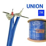สายสัญญาณชิลด์โมโนคู่ 6mm.(สีน้ำเงิน) / UNION