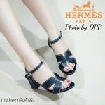พร้อมส่ง : รองเท้าส้นสูง HERMES heels 2015 (สีดำ)