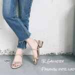 รองเท้าส้นเตี้ยสไตล์ลำลอง (สีเทา)